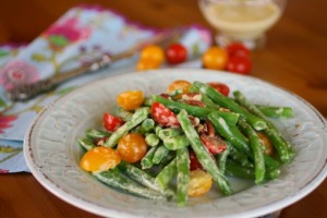 Green bean and tomato salad