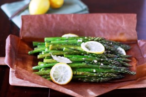 Baked asparagus