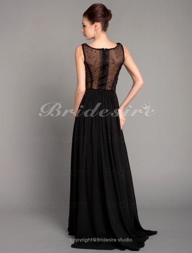A-line Chiffon Floor-length V-neck Evening Dress inspired by Sex and the City