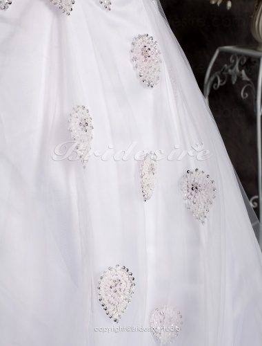 Ball Gown Tulle Floor-length Sweetheart Wedding Dress