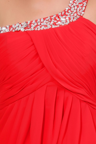A-line Square Floor-length Chiffon Bridesmaid Dress