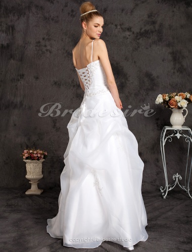 Ball Gown Floor-length Spaghetti Straps Wedding Dress
