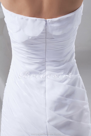 Sheath/Column Sweetheart Short/Mini Sleeveless Taffeta Dress