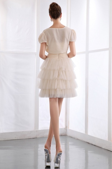 Princess Sweetheart Asymmetrical Tulle Graduation Dress