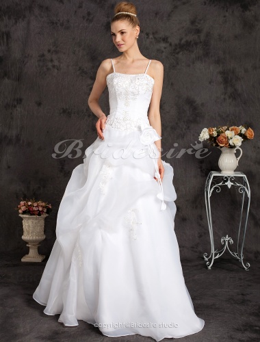 Ball Gown Floor-length Spaghetti Straps Wedding Dress