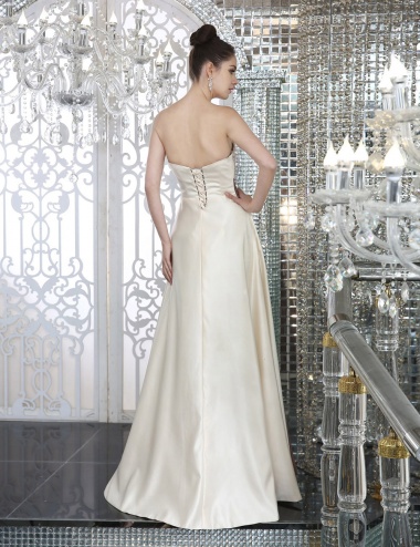 Sheath/Column Strapless Knee-length Sequins Prom Dress