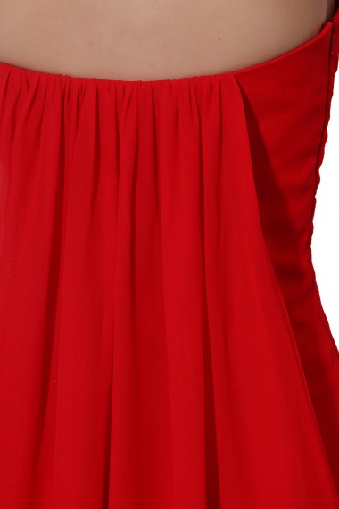A-line Sweetheart Floor-length Chiffon Evening Dress