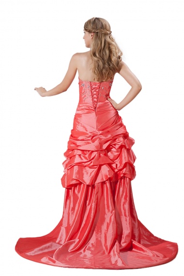 Princess Sweetheart Knee-length Taffeta Evening Dress