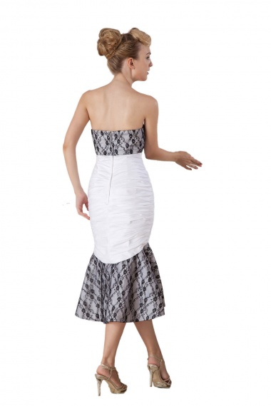 A-line One Shoulder Knee-length Chiffon Homecoming Dress