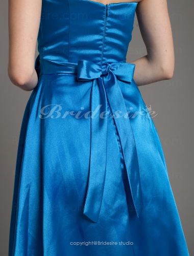 A-line Taffeta Short/Mini Princess Strapless Cocktail Dress