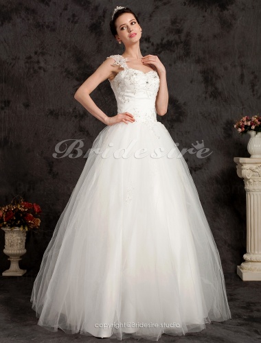 Ball Gown Floor-length Tulle Sweetheart Wedding Dress