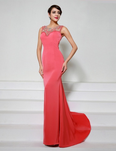 A-line One Shoulder Floor-length Chiffon Evening Dress
