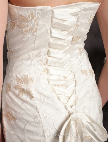 Trumpet/Mermaid Lace Floor-length Sweetheart Wedding Dress