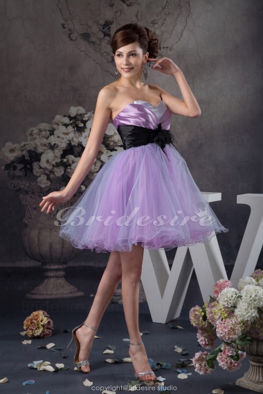 Ball Gown Sweetheart Short/Mini Sleeveless Organza Dress