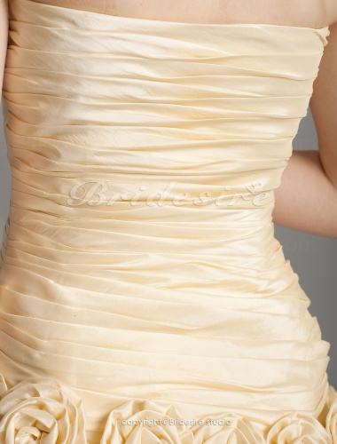 A-line Taffeta Short Mini Sweetheart Wedding Dress