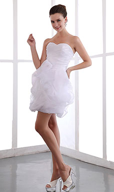A-line Sweetheart Short/Mini Chiffon Sequins Holiday Dress
