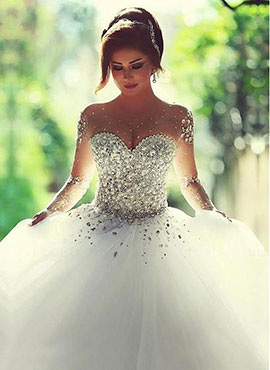 empire silhouette wedding dress styles