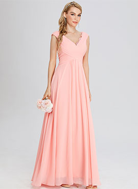 A-line Off-the-shoulder Floor-length Chiffon Bridesmaid Dress with Lace