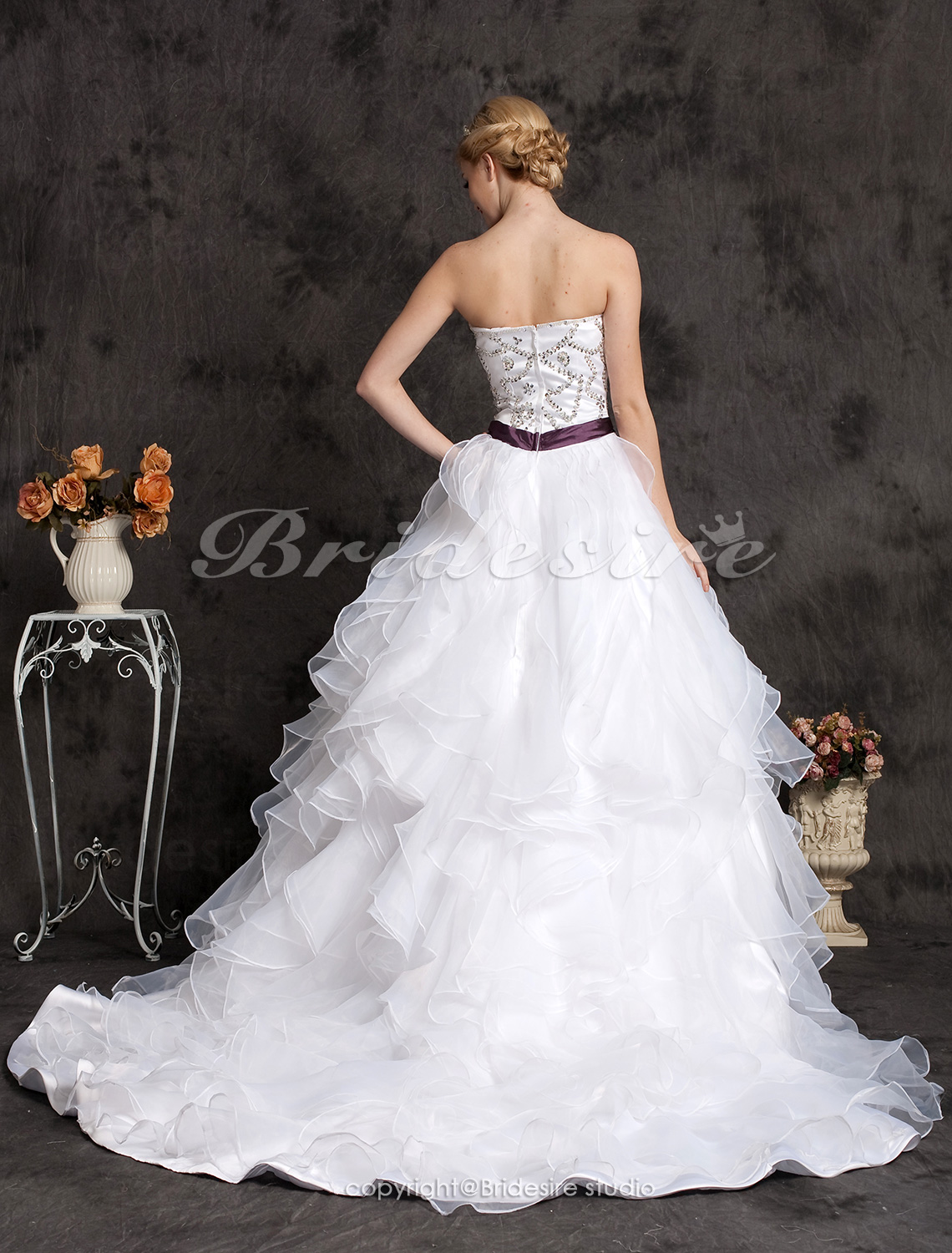 silk organza ball gown