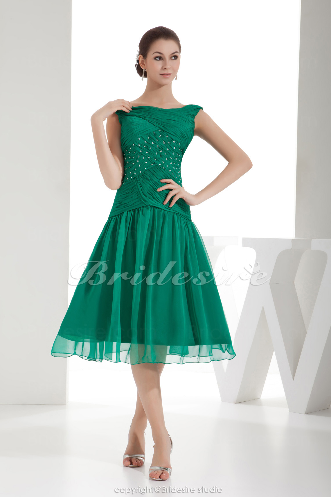 a line knee length dress