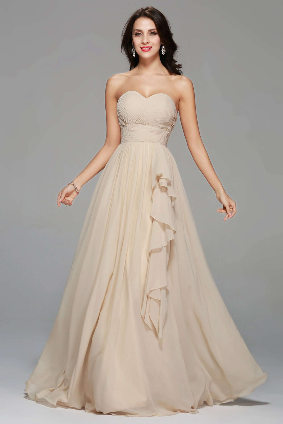 chiffon evening wear